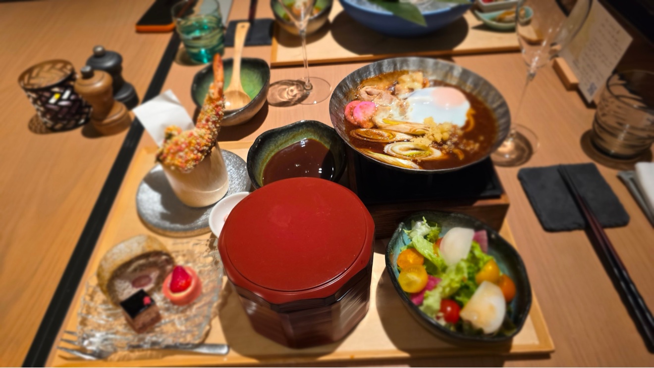 Dinner for two from above