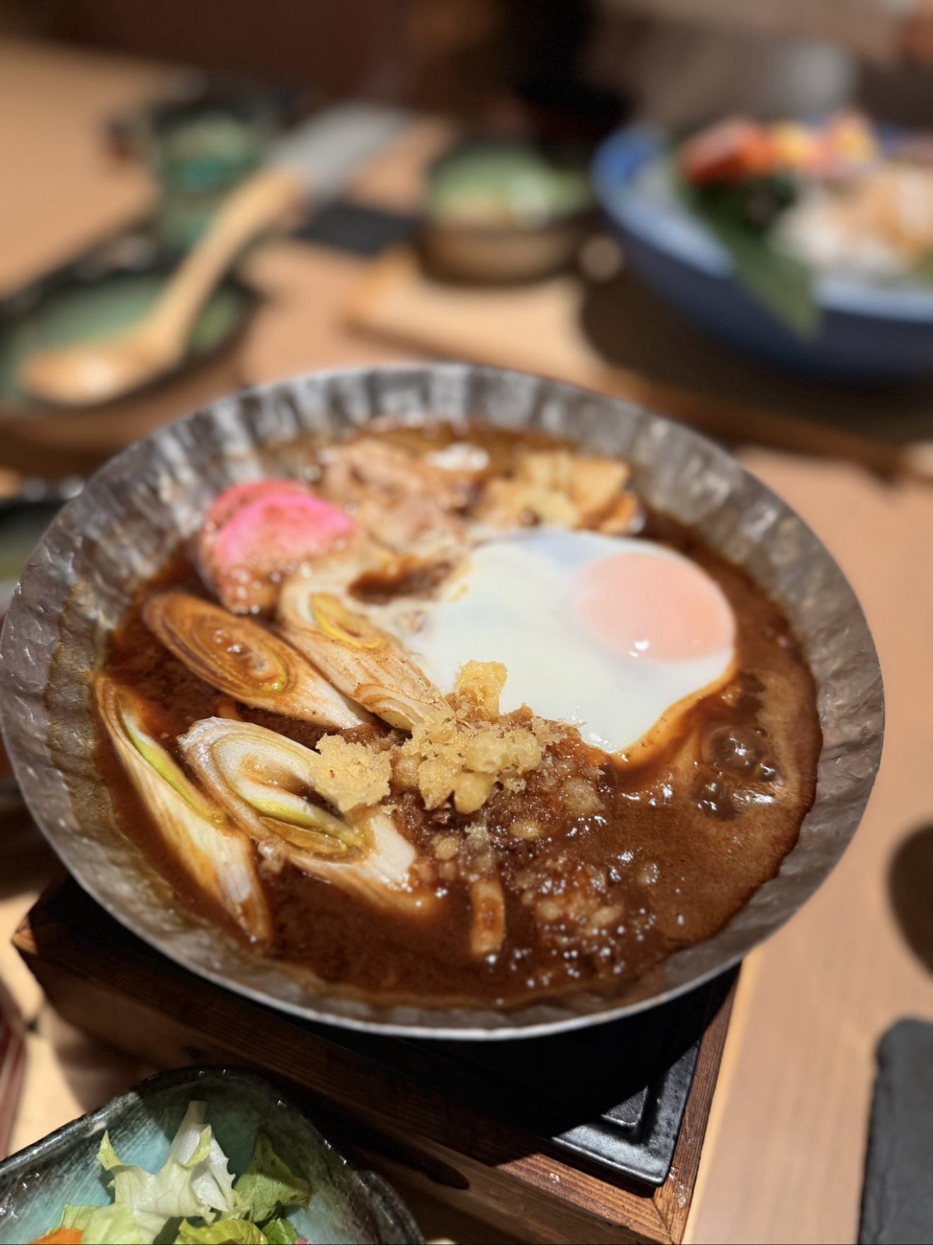 Miso nikomi udon close-up