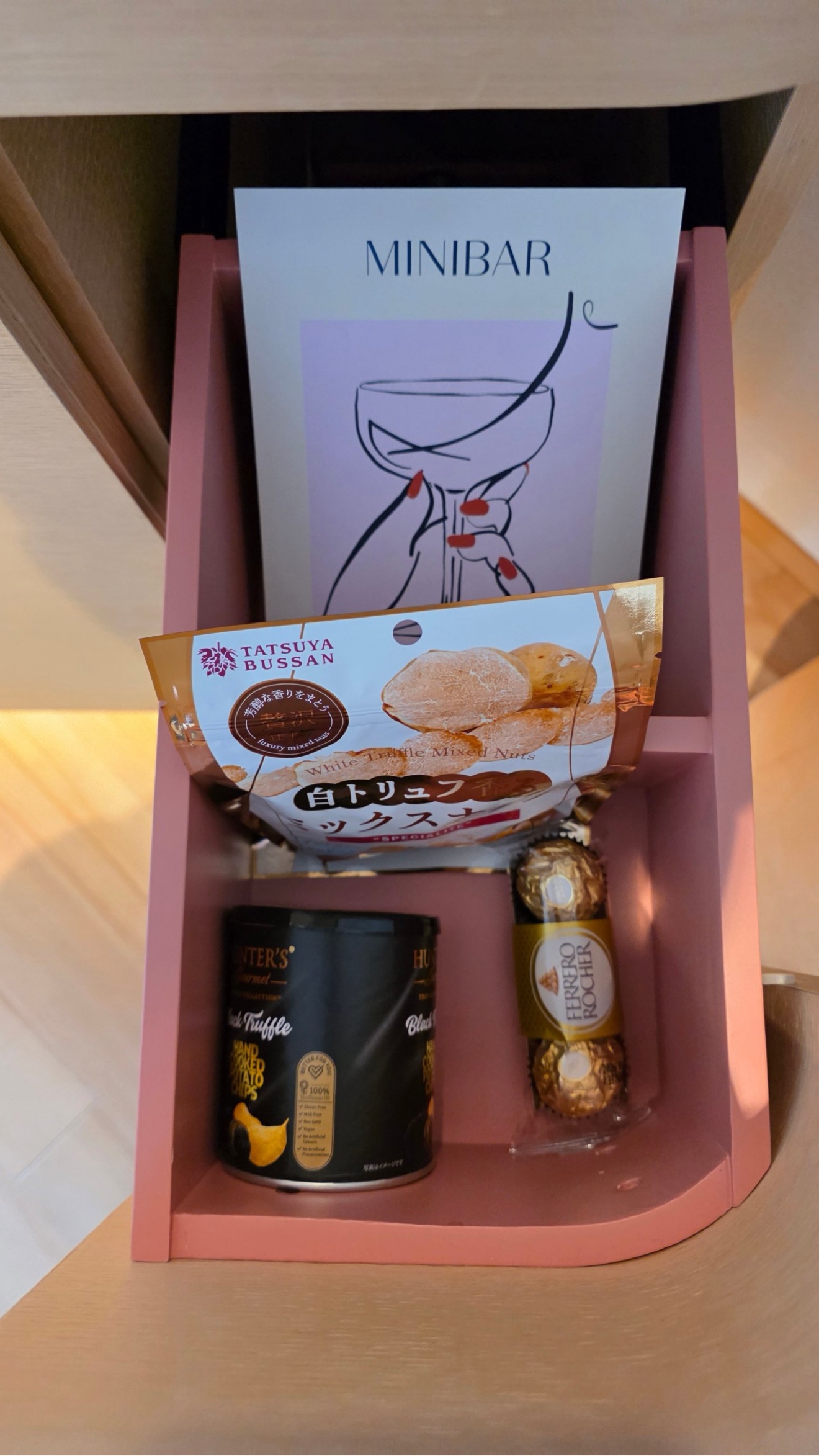 Snack drawer close-up