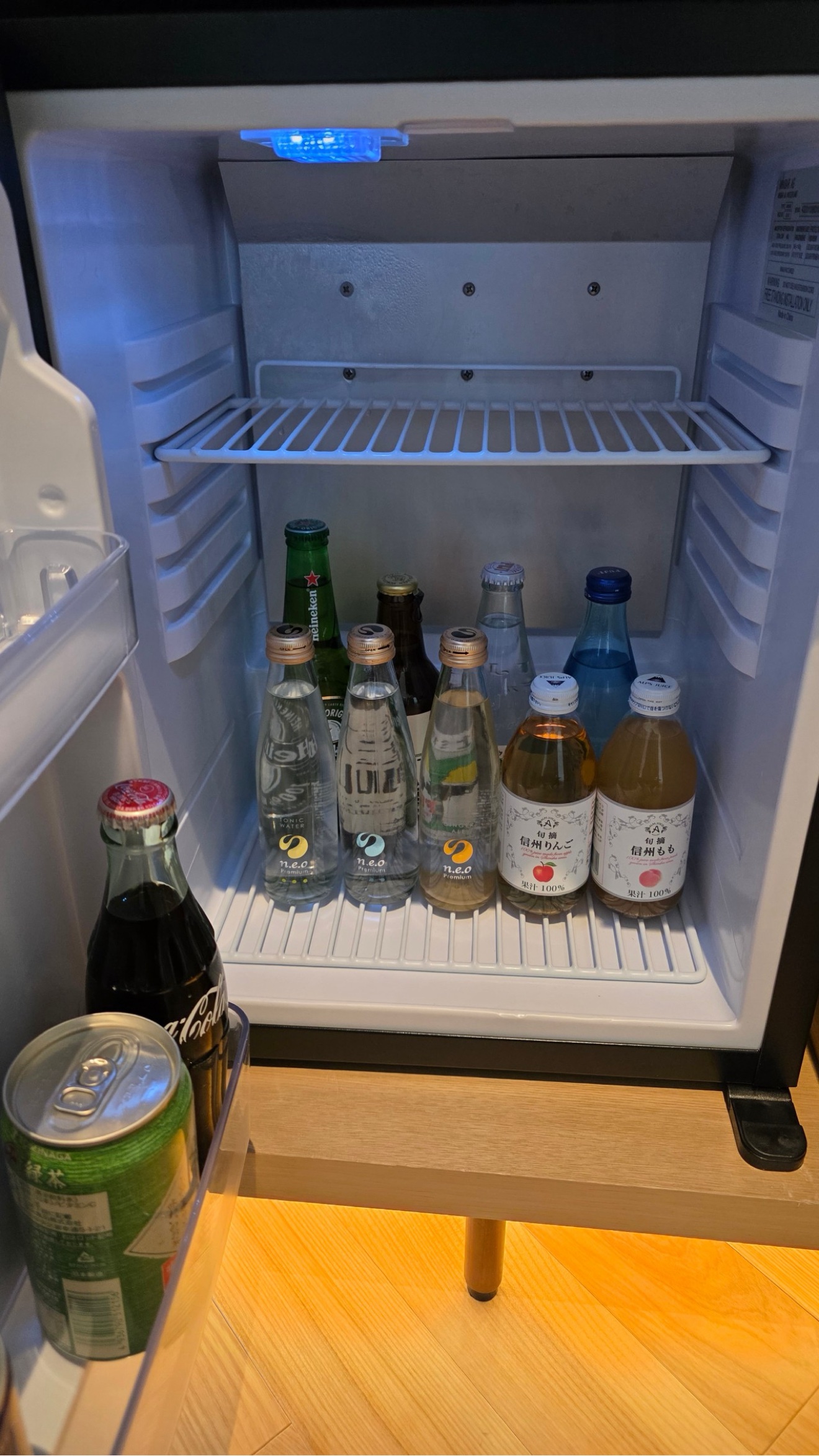 Drinks in the fridge